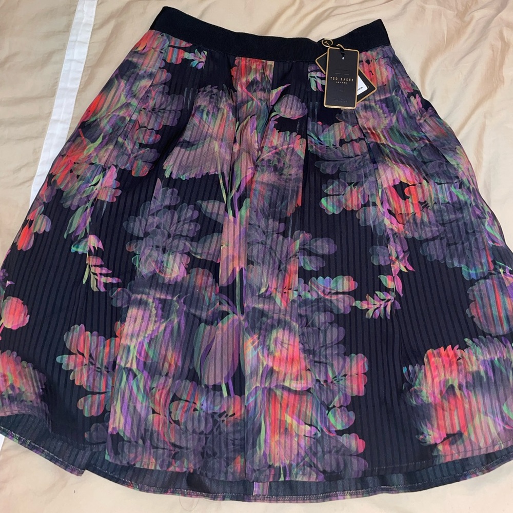 Ted Baker Holographic Halftone Floral Skirt